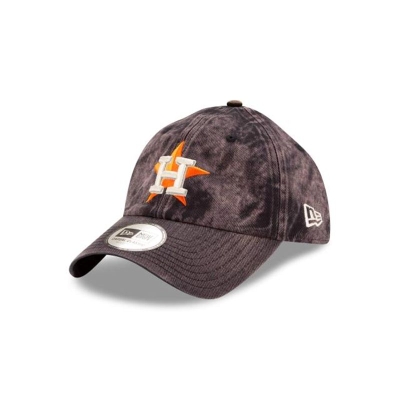 Houston Astros Gorra | New Era MLB Hand Brush Wash Casual Classic Adjustable Cap Mexico - Azules